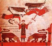 Detail of Daniel in the Lion-s Den unknow artist